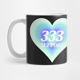 Angel Number 333 Heart Aura Mug